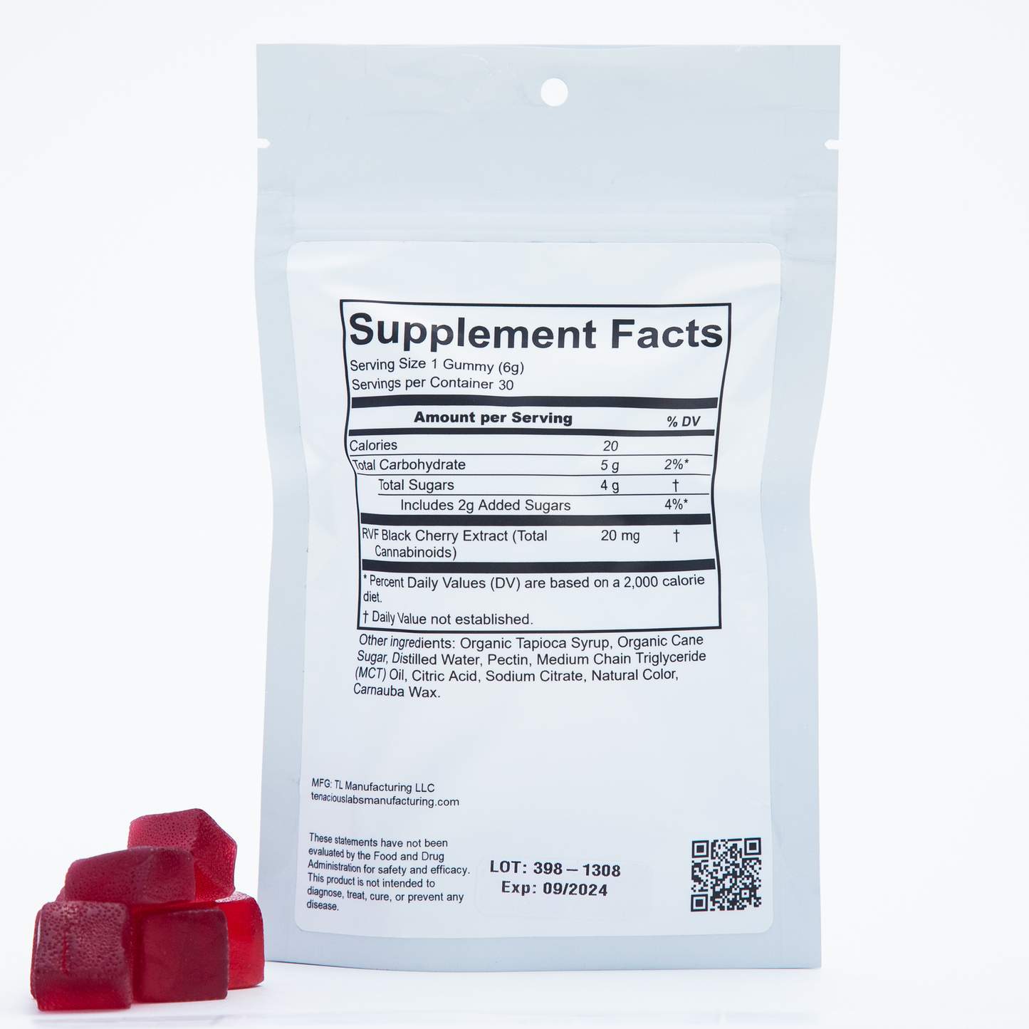 RVF Black Cherry™ Vegan Gummies | RVF Hemp | CBD Gummies